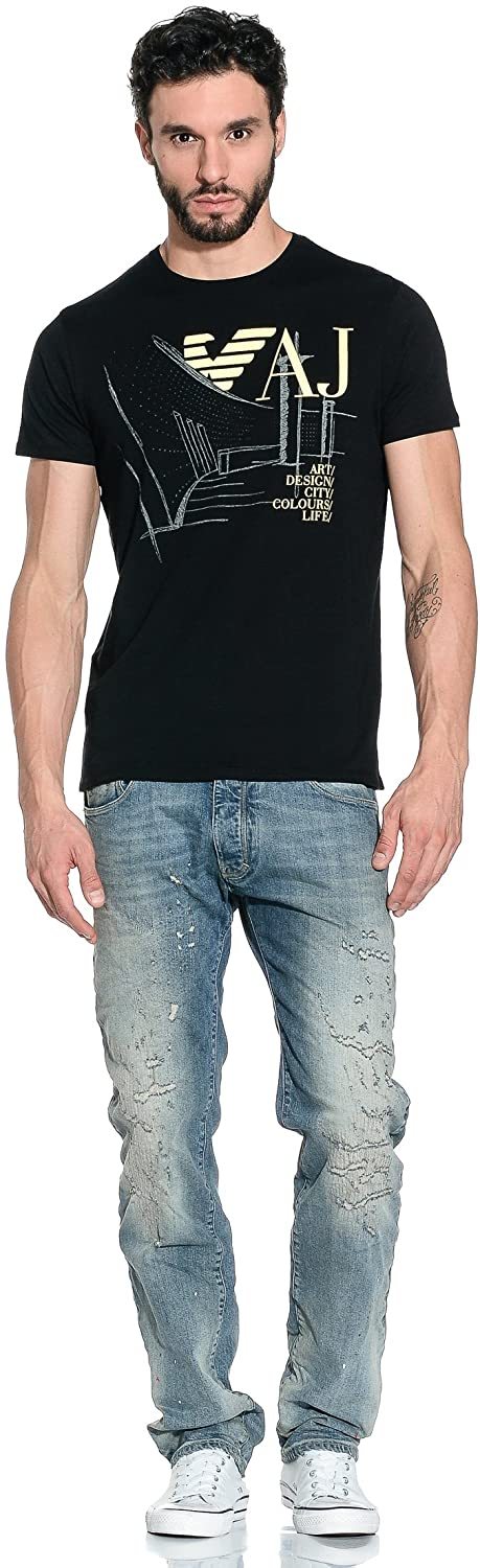 ARMANI JEANS LOGO DETAILS T-SHIRT