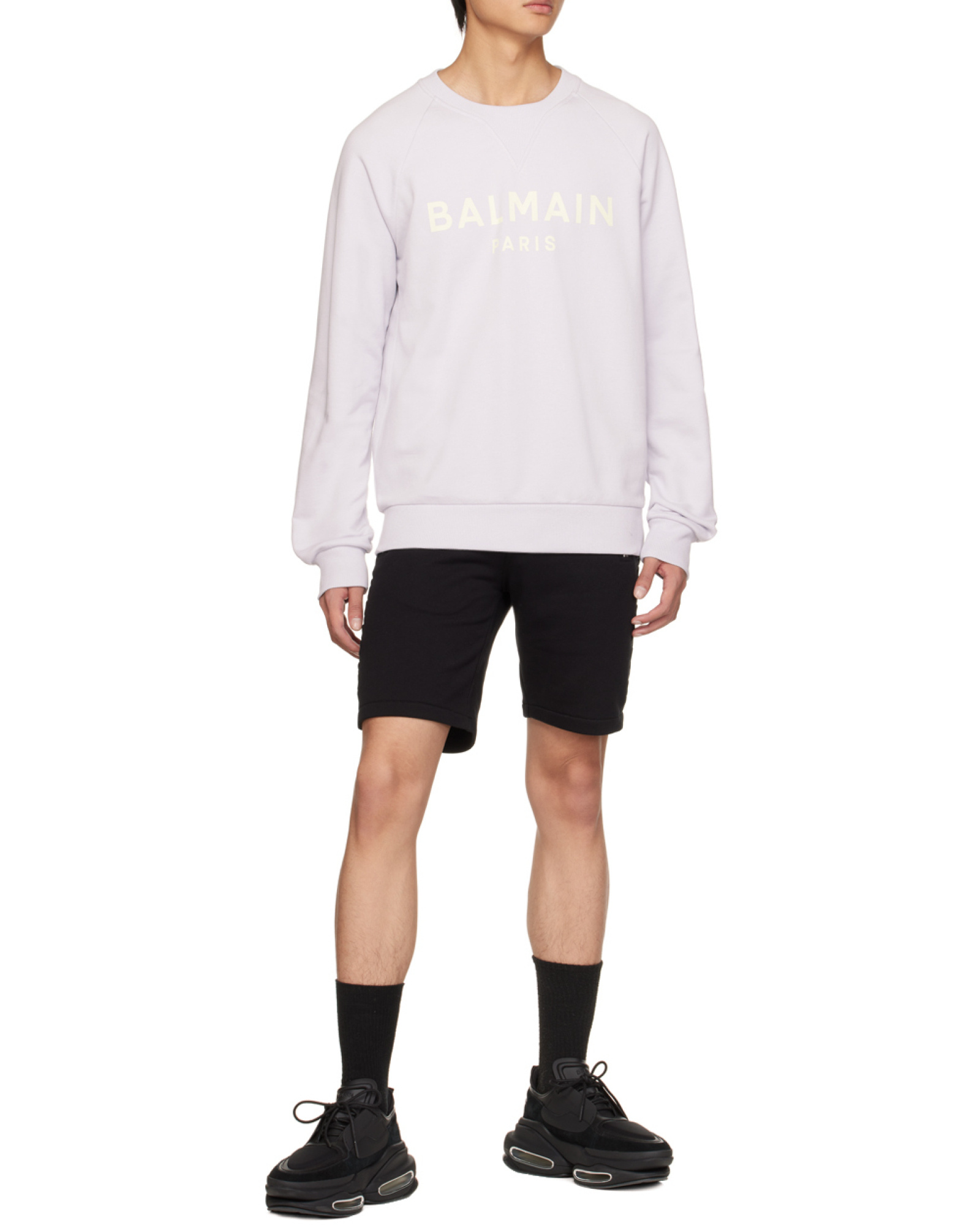 Balmain Cotton Printed  Logo Sweatshirt