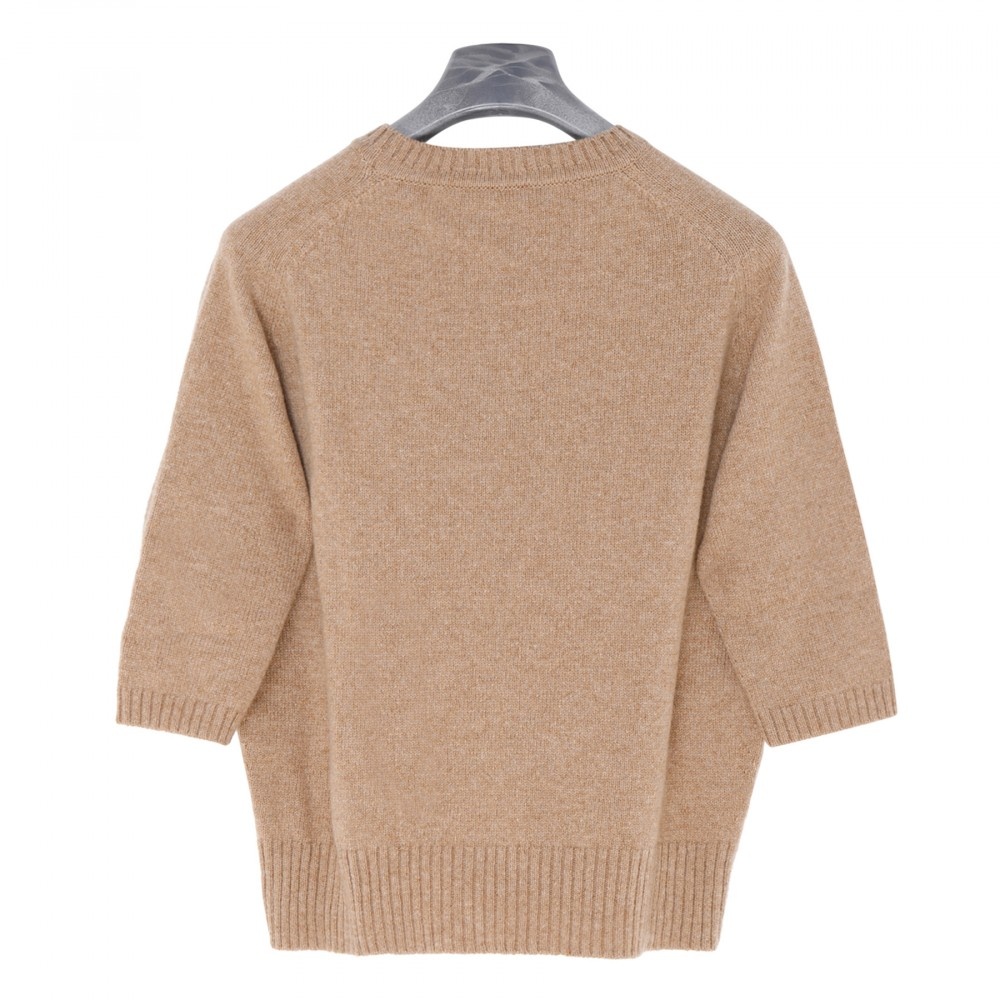 Gucci Horsebit-embellished Knitted Top In Nude
