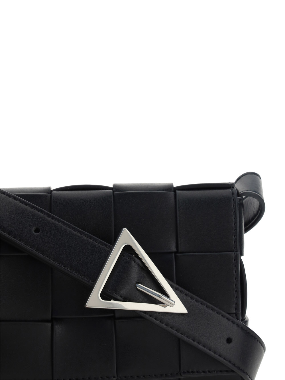 Bottega Veneta Small Cassette Crossbody Bag In Black