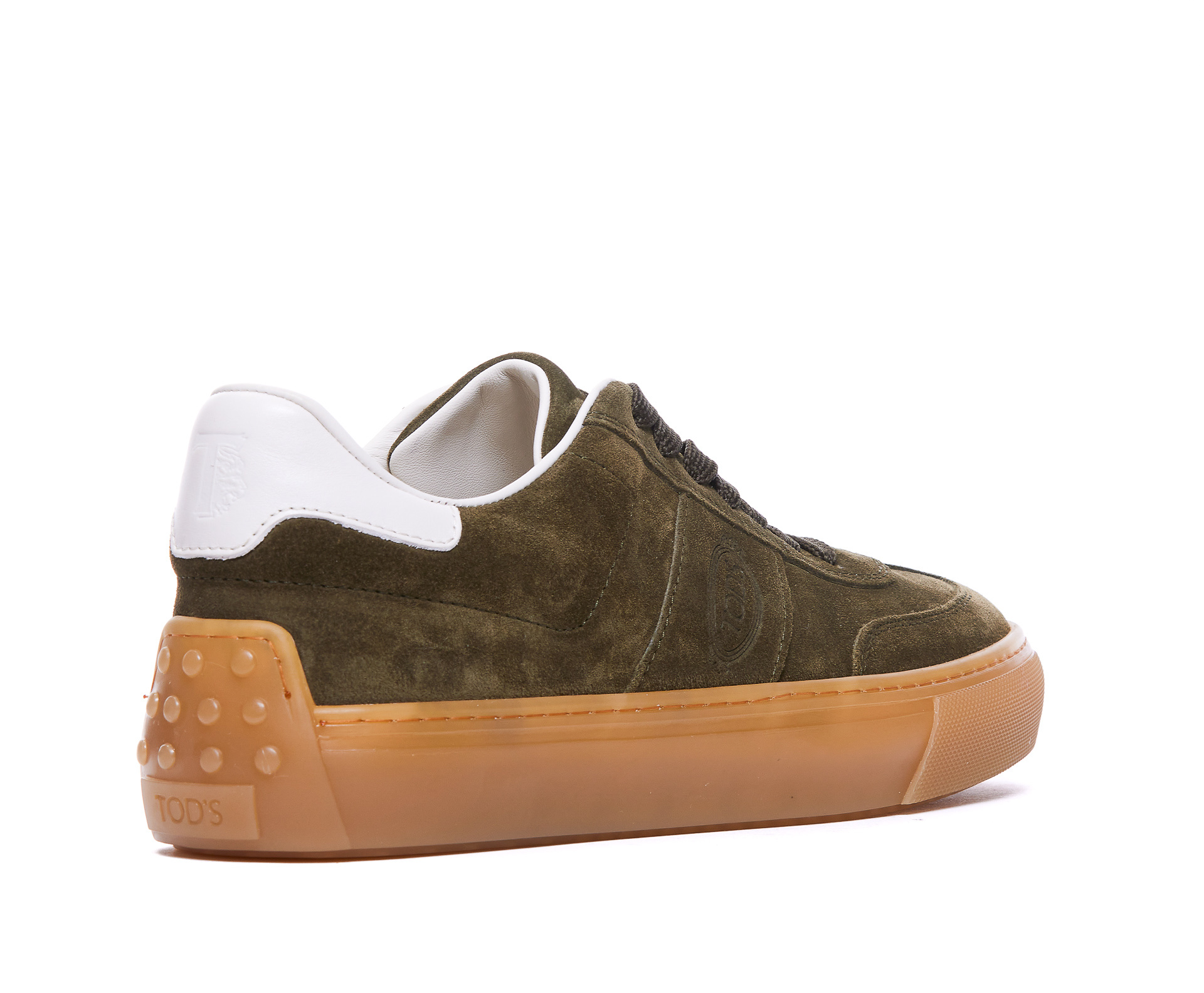 TOD'S TOD'S ROUND-TOE LACE-UP SNEAKERS