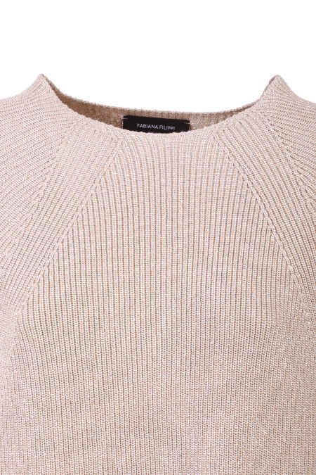Fabiana Filippi Cotton Cape In Nude