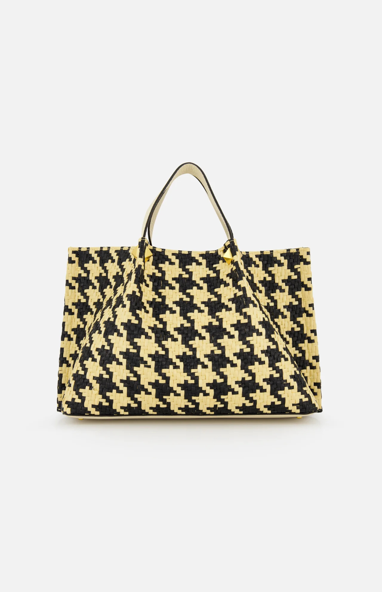 Valentino Double Handle Shoulder Bag In Brown