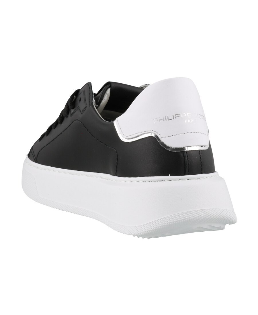 Philippe Model Temple Veau Laced Sneakers In Black