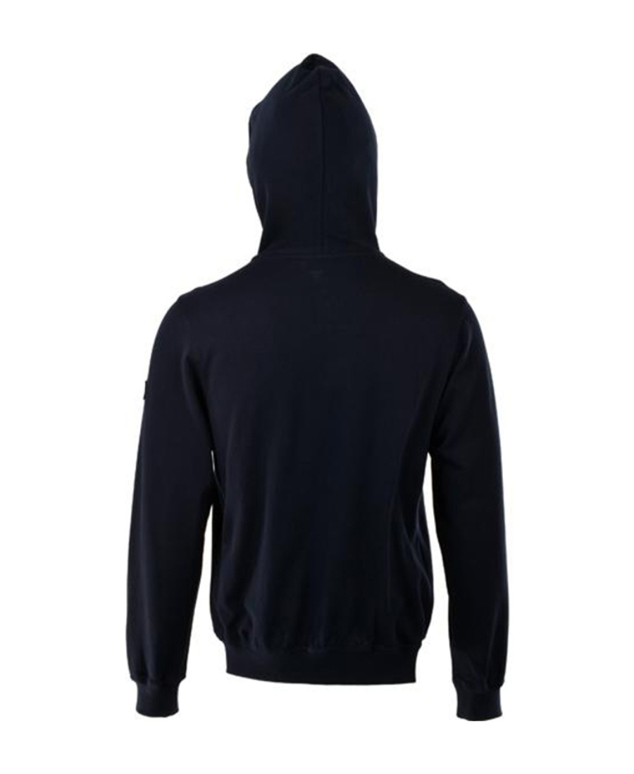 Shop Paul & Shark Hooded Long-sleeved Sweater In Black