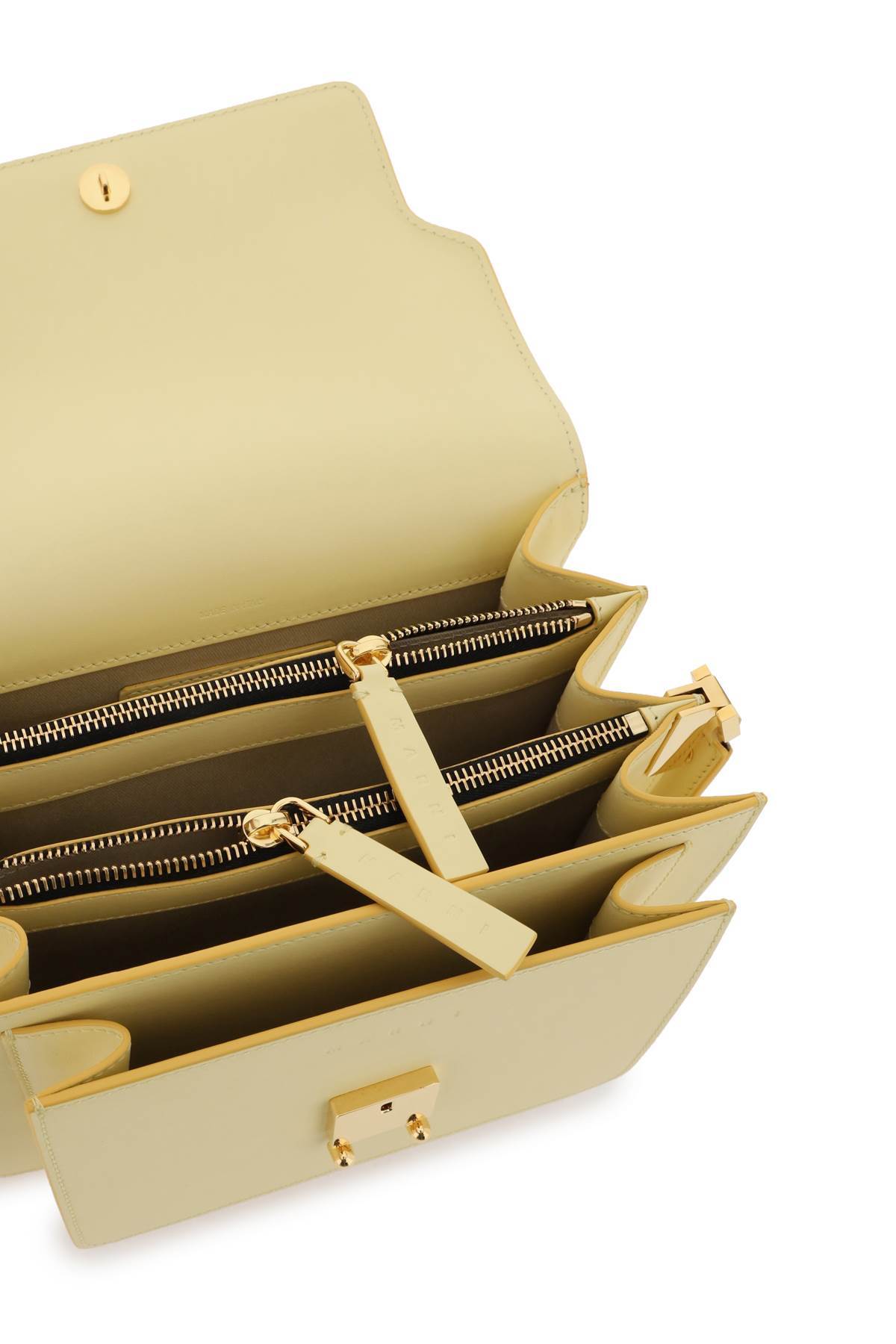 Marni Trunk Mini Shoulder Bag In Yellow