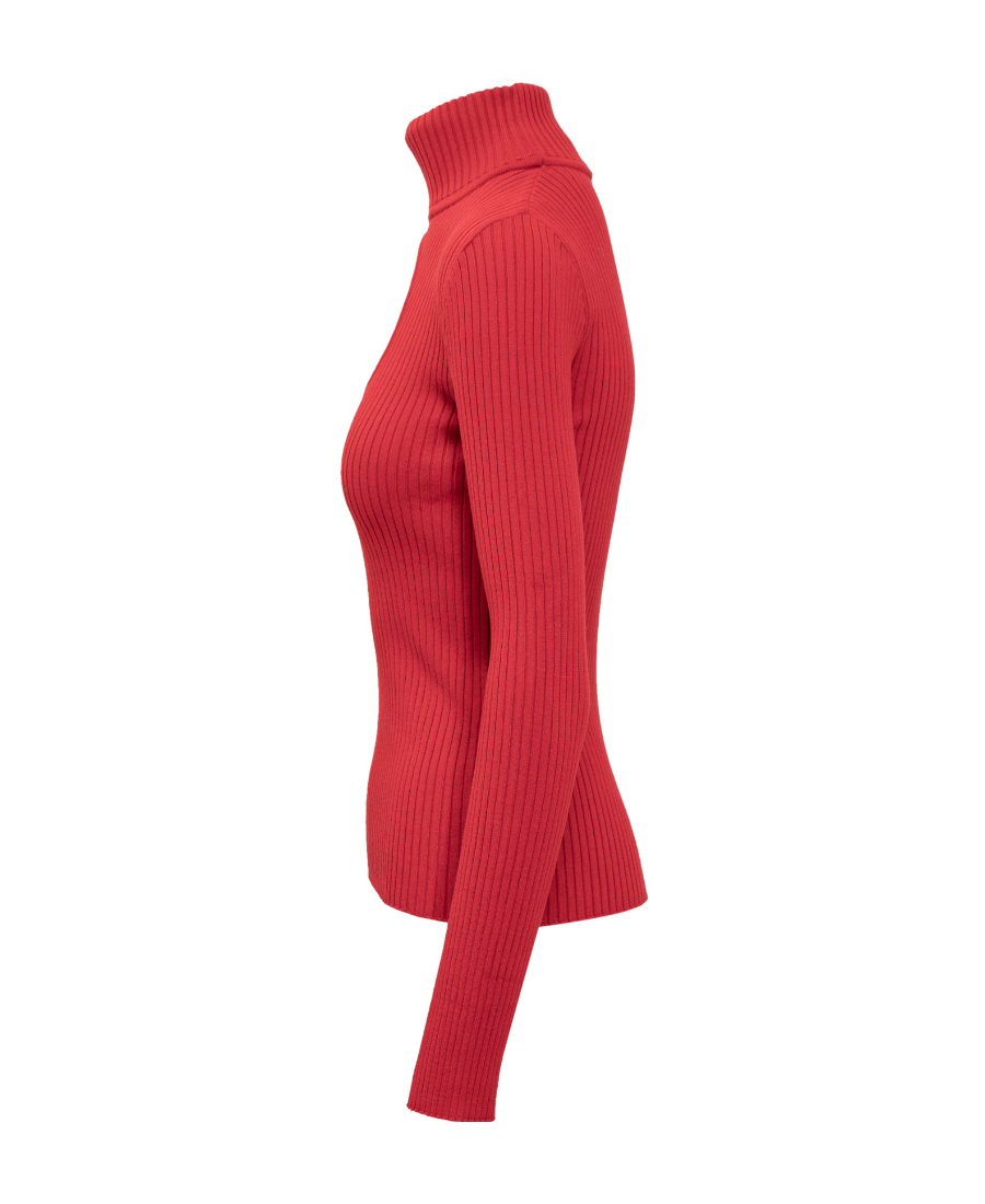 Courrèges Cut-out Ribbed Sweatshirt In Red