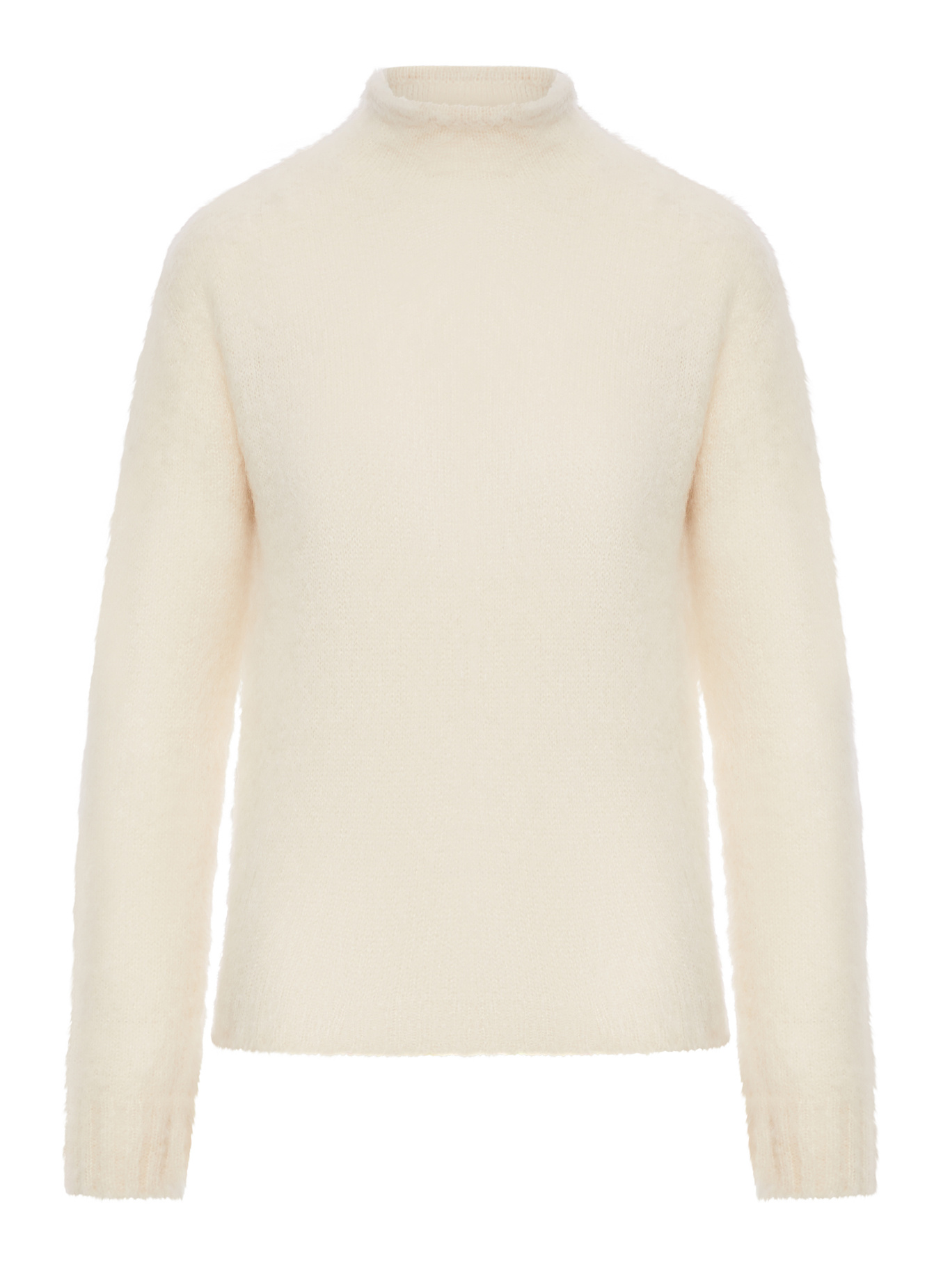 Max Mara Studio Umile Long-sleeved Knitted Jumper In Neutral