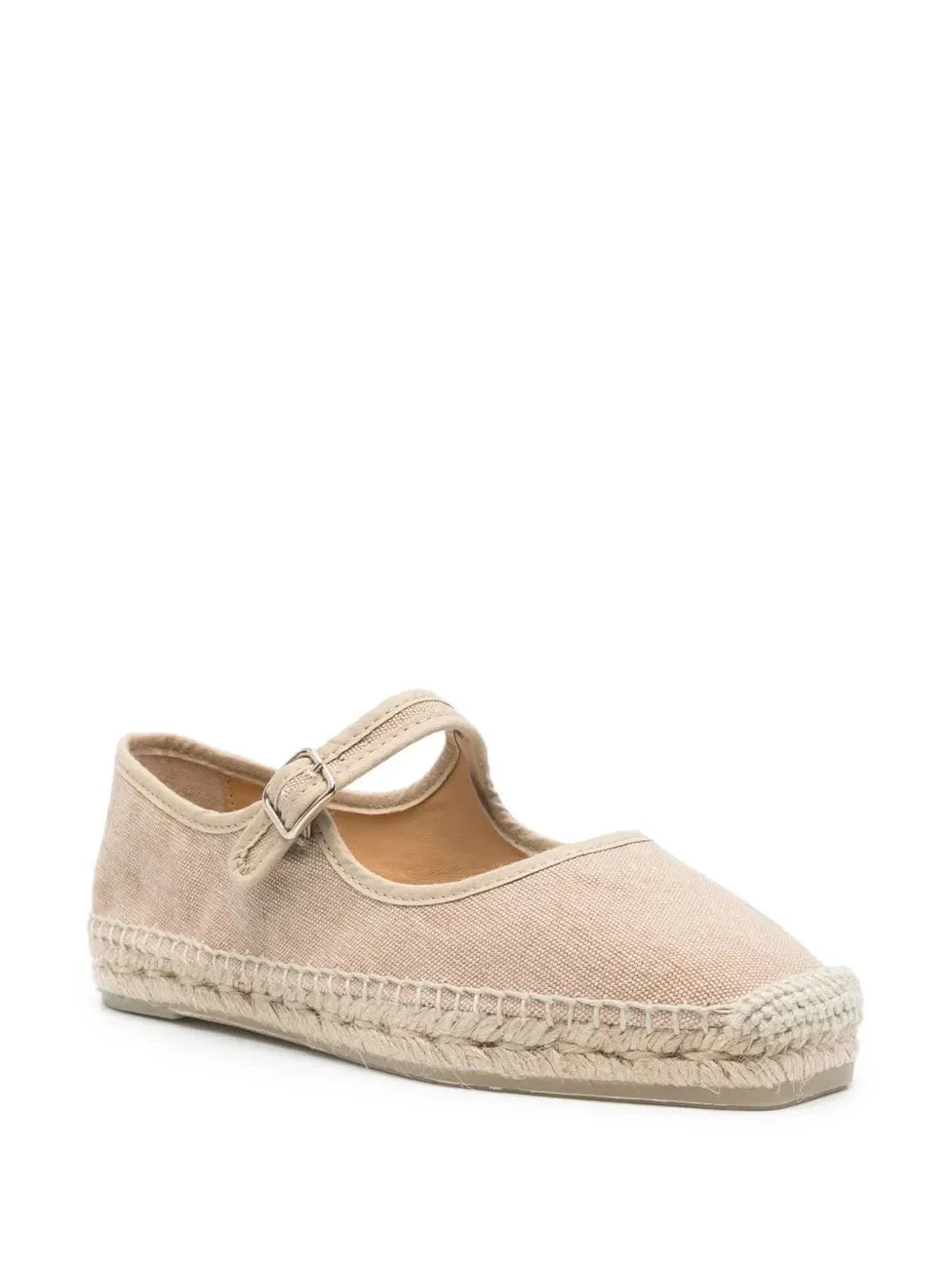 Castaã±er Buckle Ballet Shoes In Animal Print