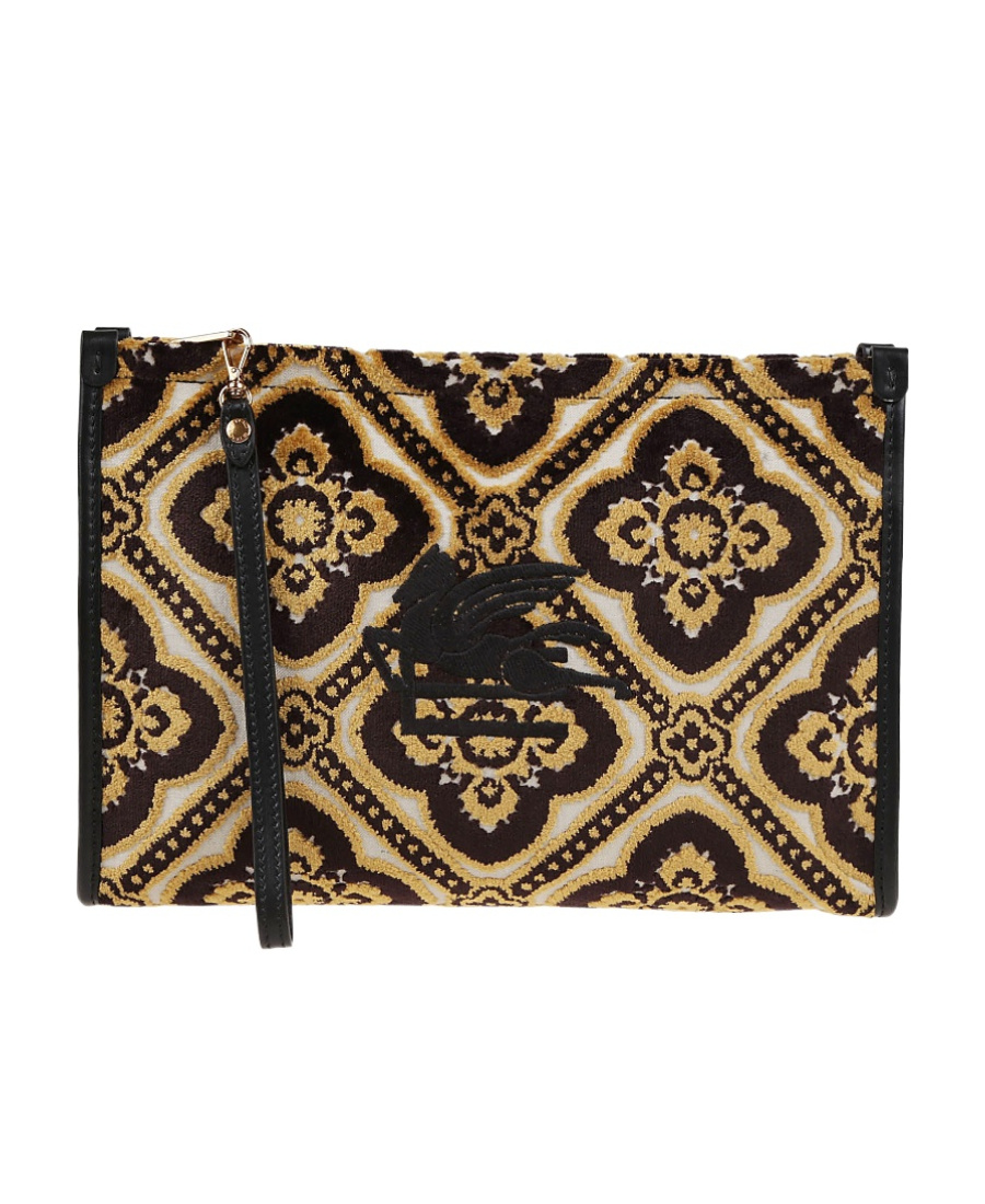 Etro Large Jacquard-pattern Beauty Case In Black