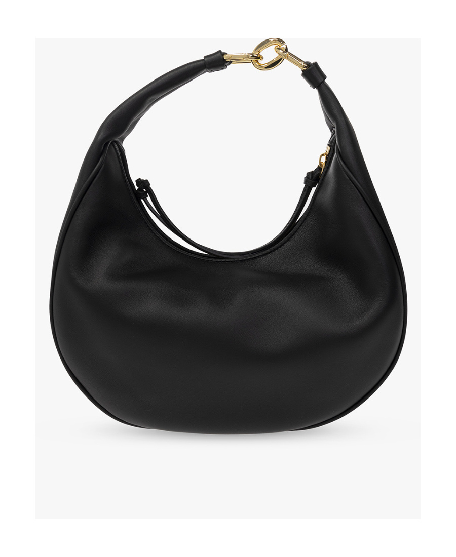 Mcm Logo Shoulder Bag In Black