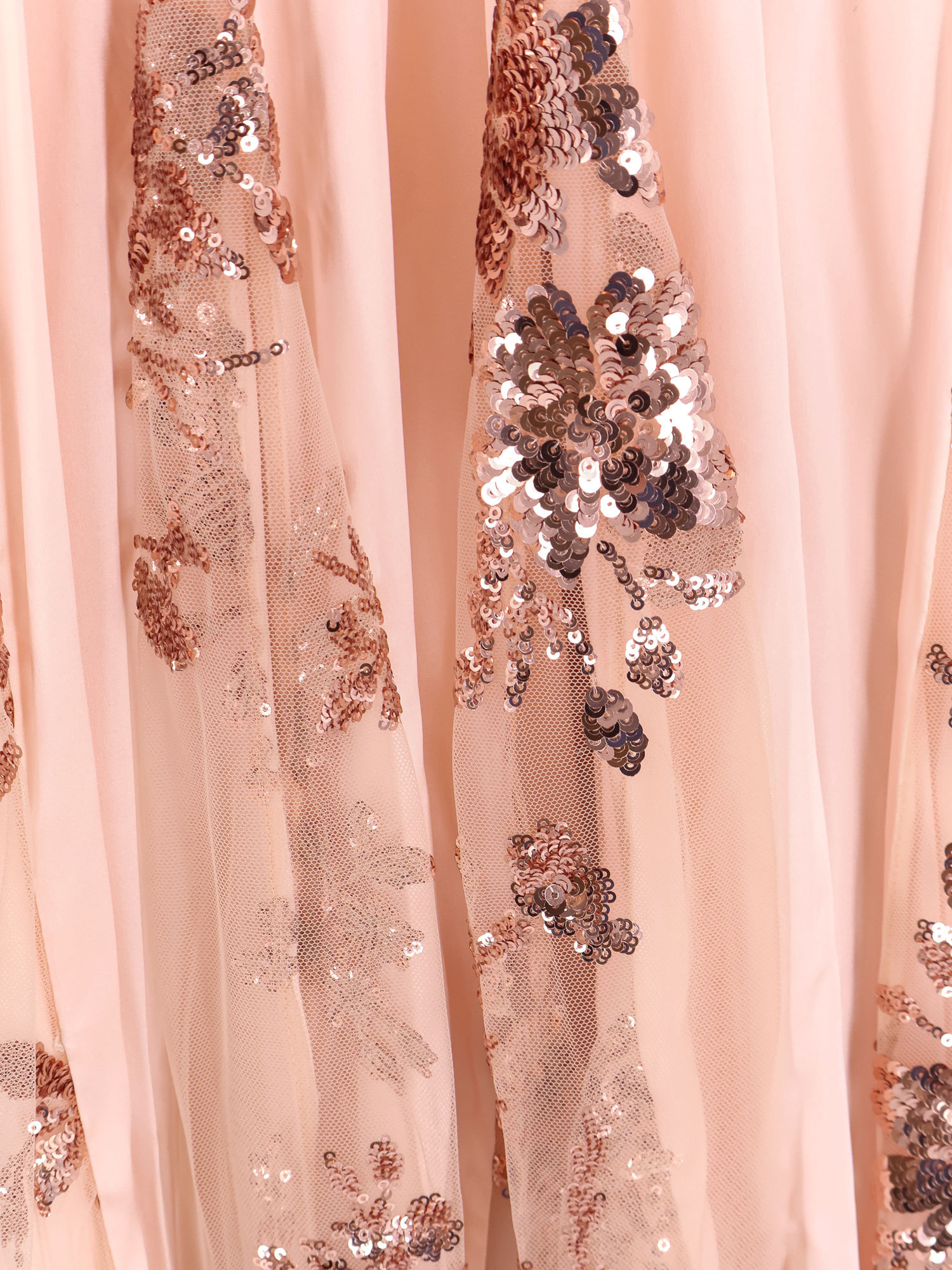 Elisabetta Franchi Red Carpet Dress In Silk Georgette Fabric And Embroidered Lace In Pink