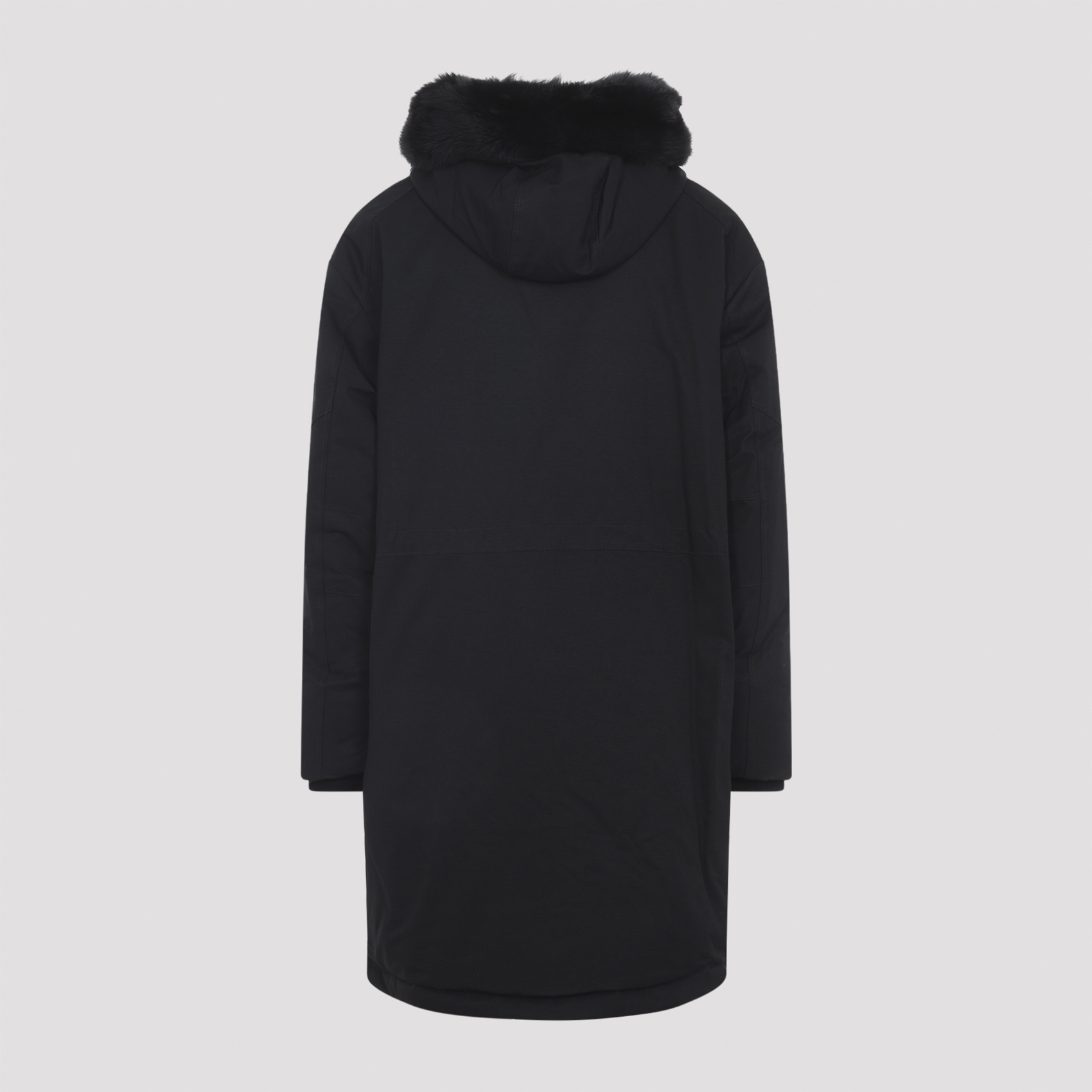 Moose Knuckles Dawson Parka With Detachable Fur Trim In Black
