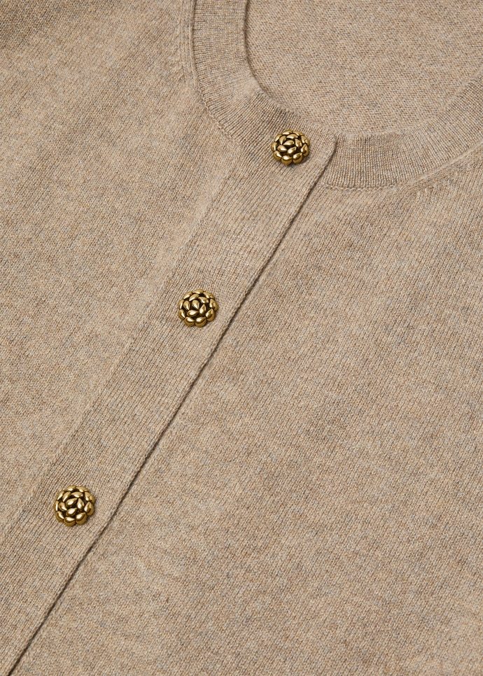 Loro Piana Classic Cardigan In Brown