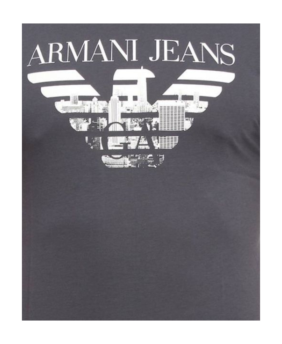 Armani Jeans Logo Printed T-shirt In Black