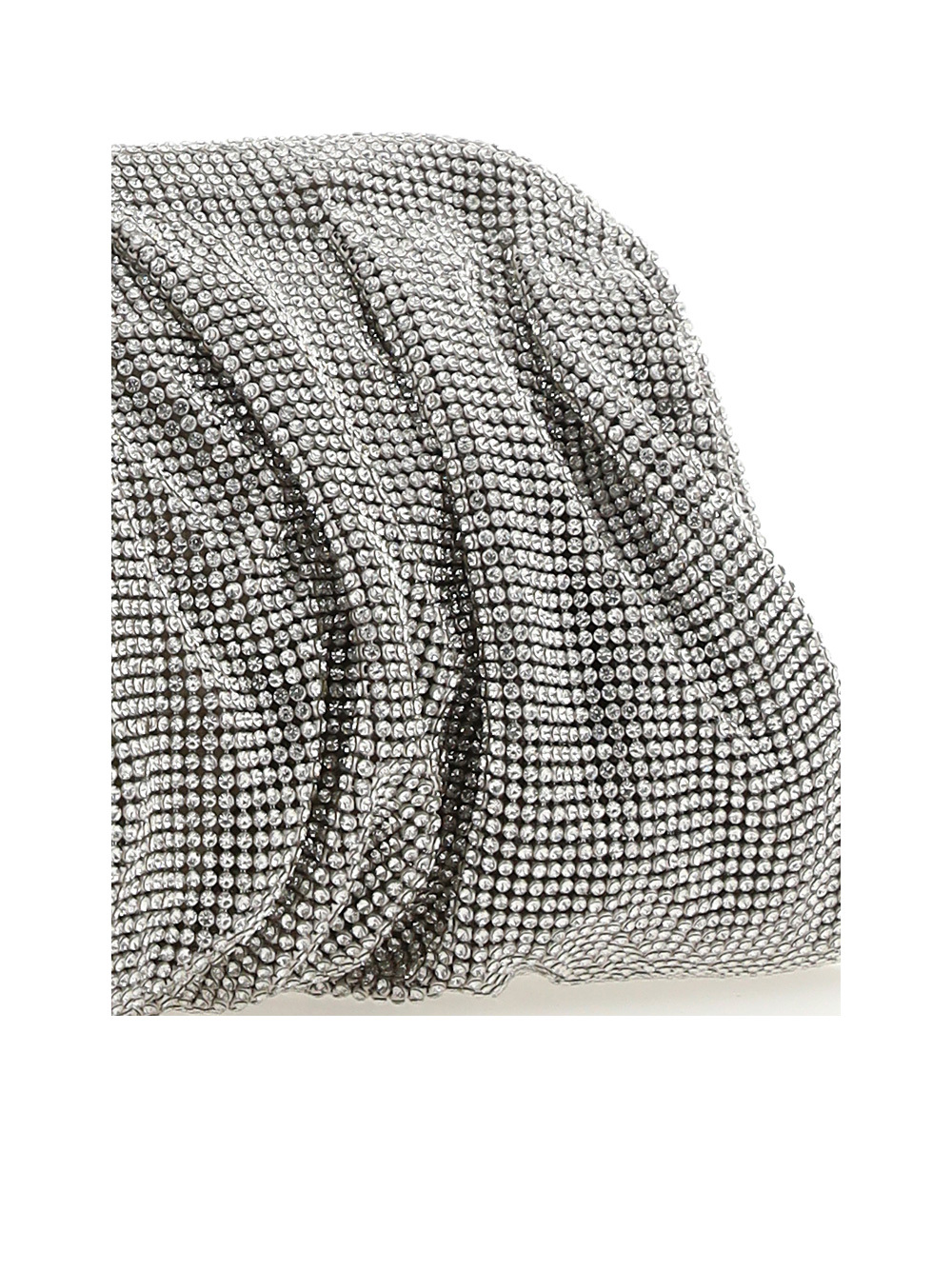 Benedetta Bruzziches Crystal Decoration Handbag In Gray