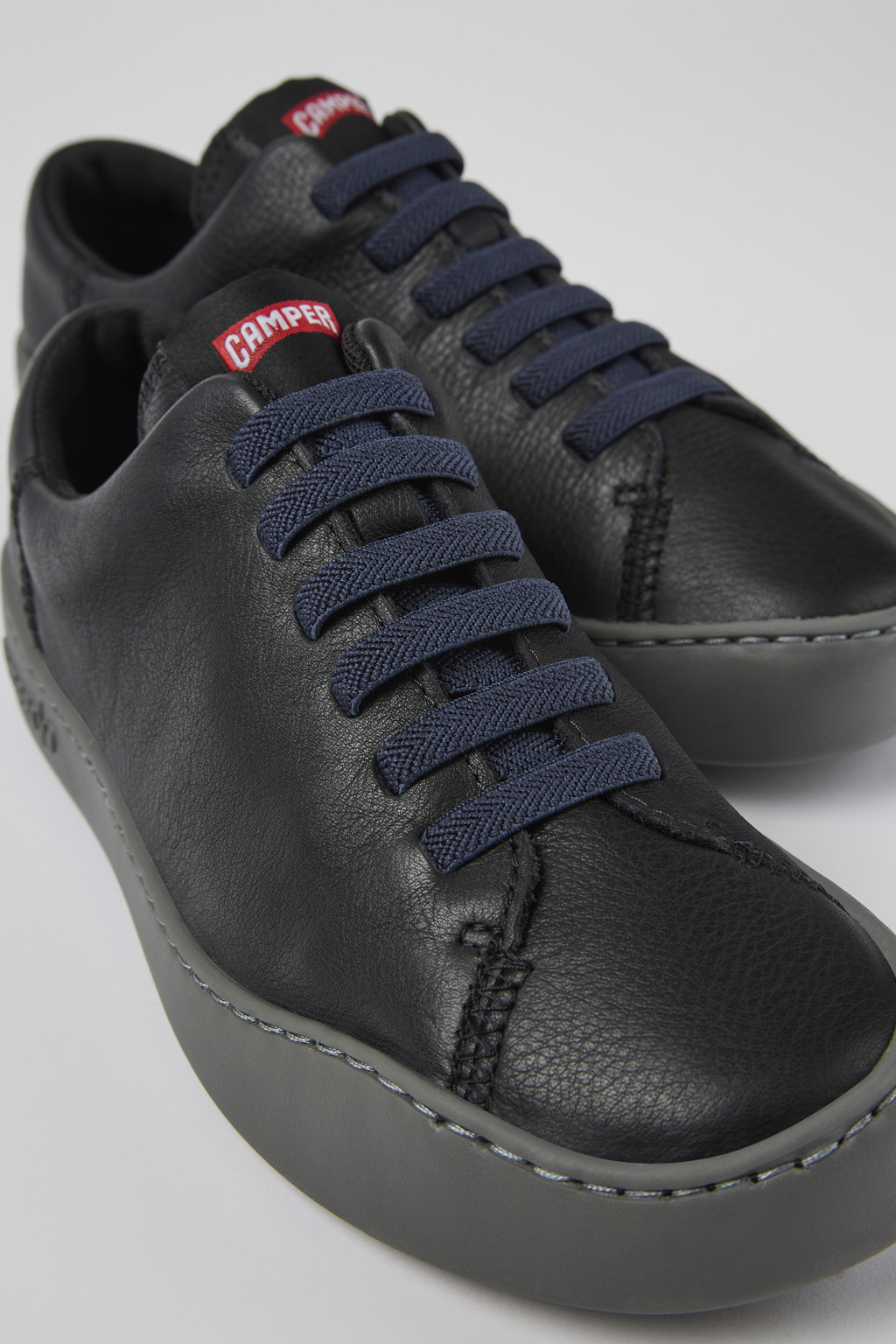 Camper Peu Touring Ripstop-texture Sneakers In Black