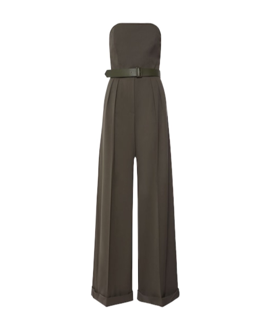 Max Mara Agguati Wool Gabardine Jumpsuit