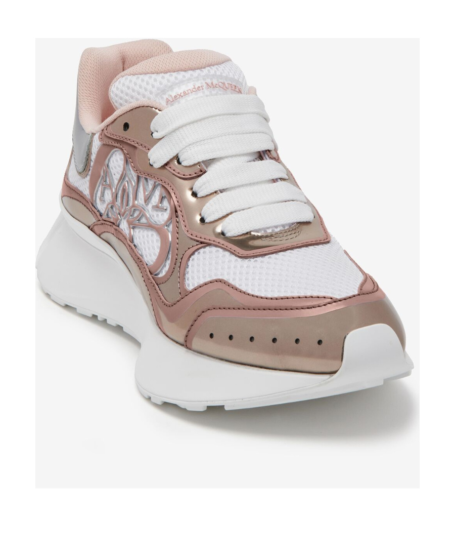 Alexander Mcqueen Sprint Runner Panelled Sneakers In Brown
