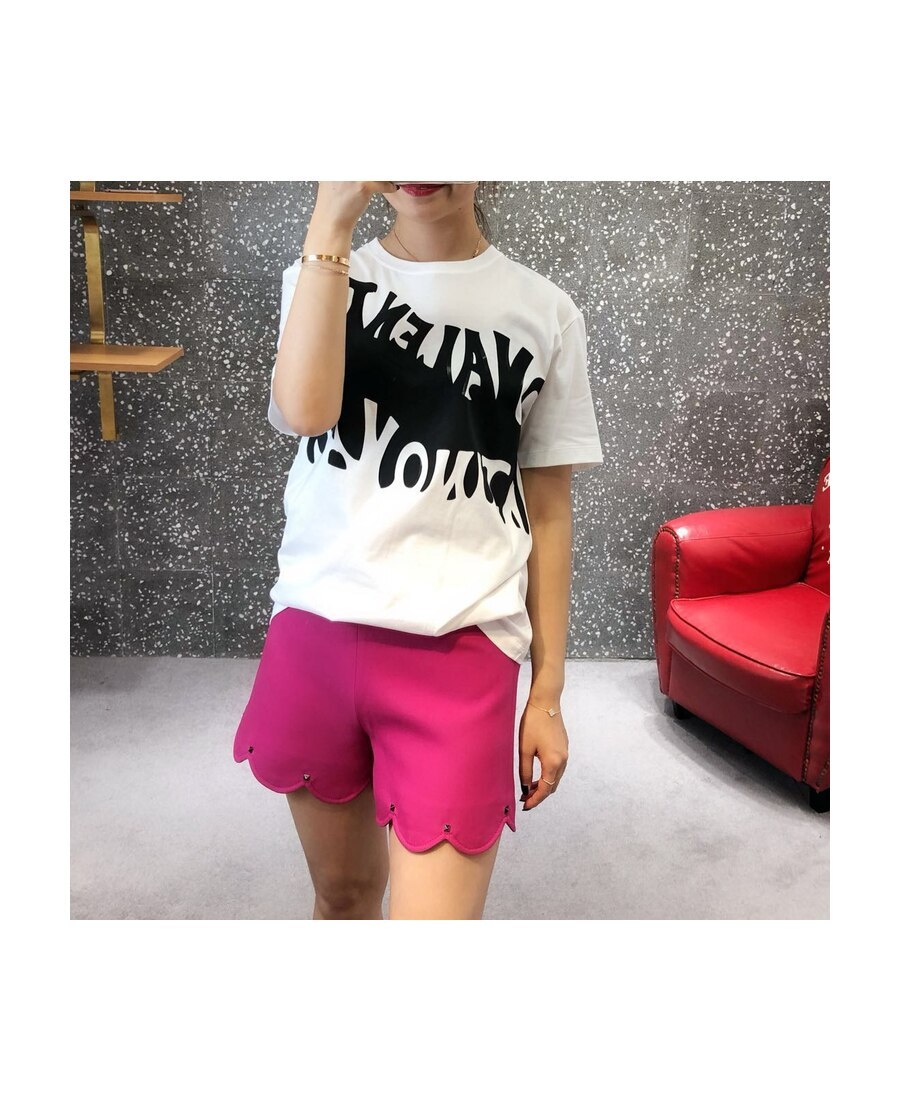 Valentino Trunk Alphabet Printed T-shirt In White