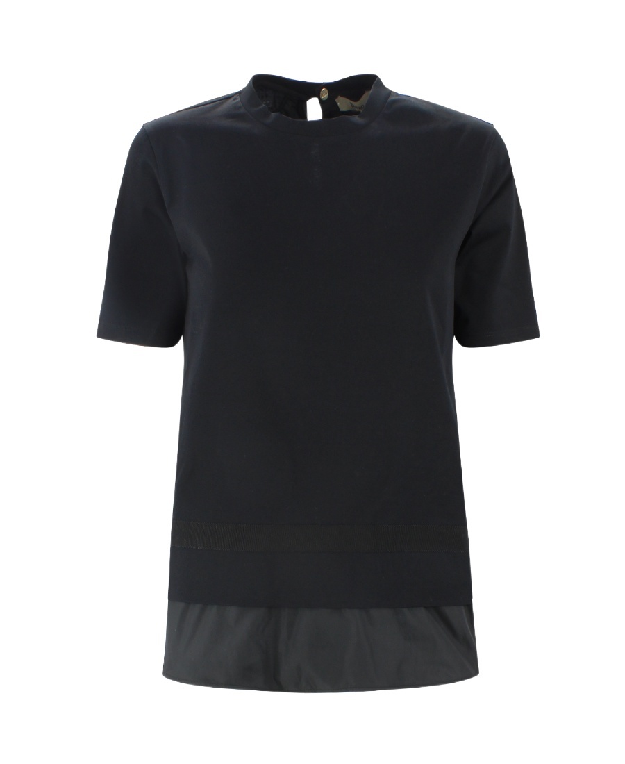 Herno Layered Short-sleeve Cotton Top