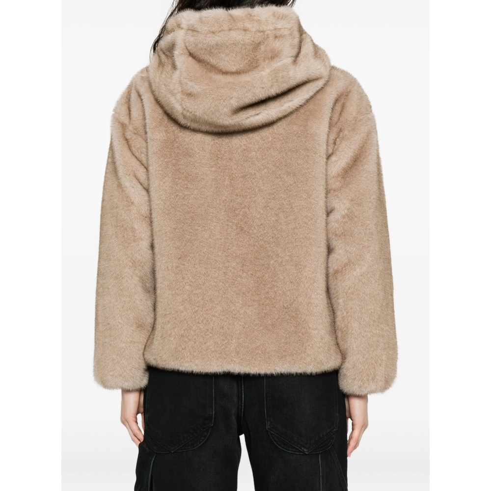 Herno Hooded Zip-up Jacket In Brown