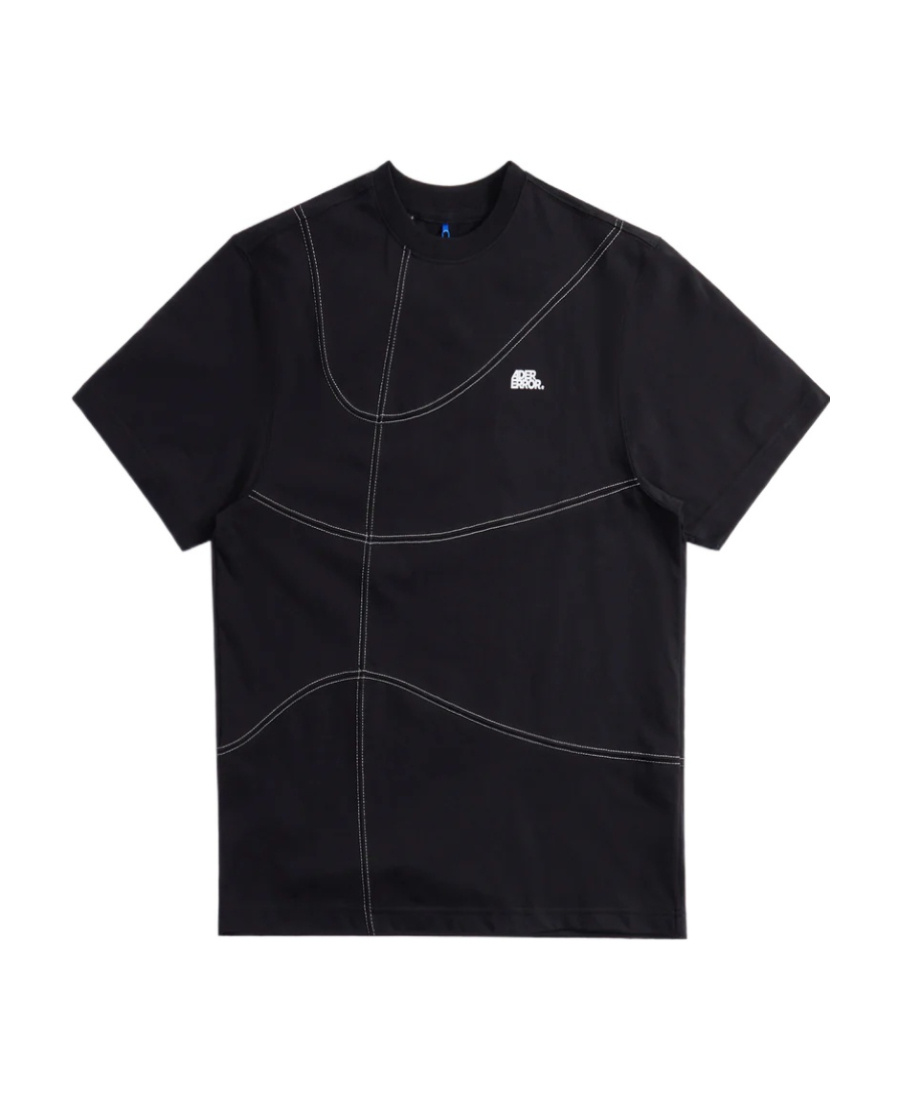 Ader Error Logo Short-sleeved T-shirt In Black