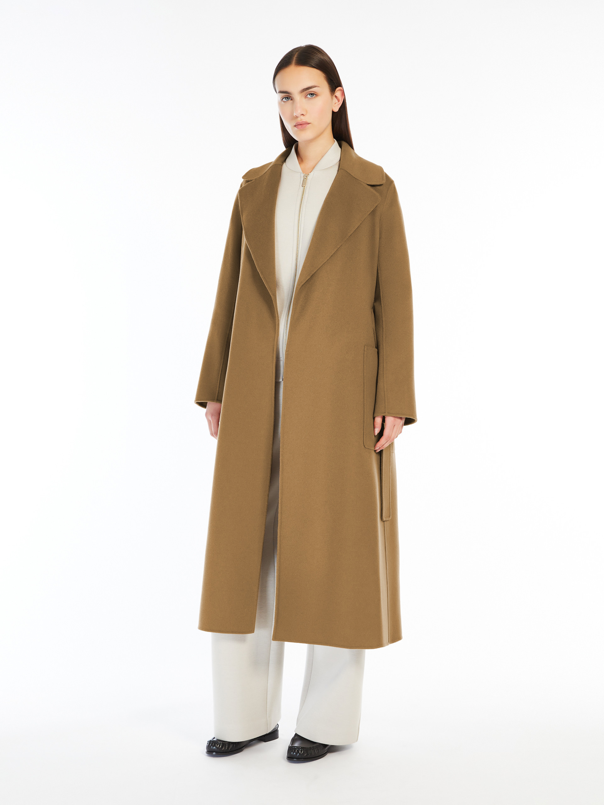 Max Mara Wool Coat In Green