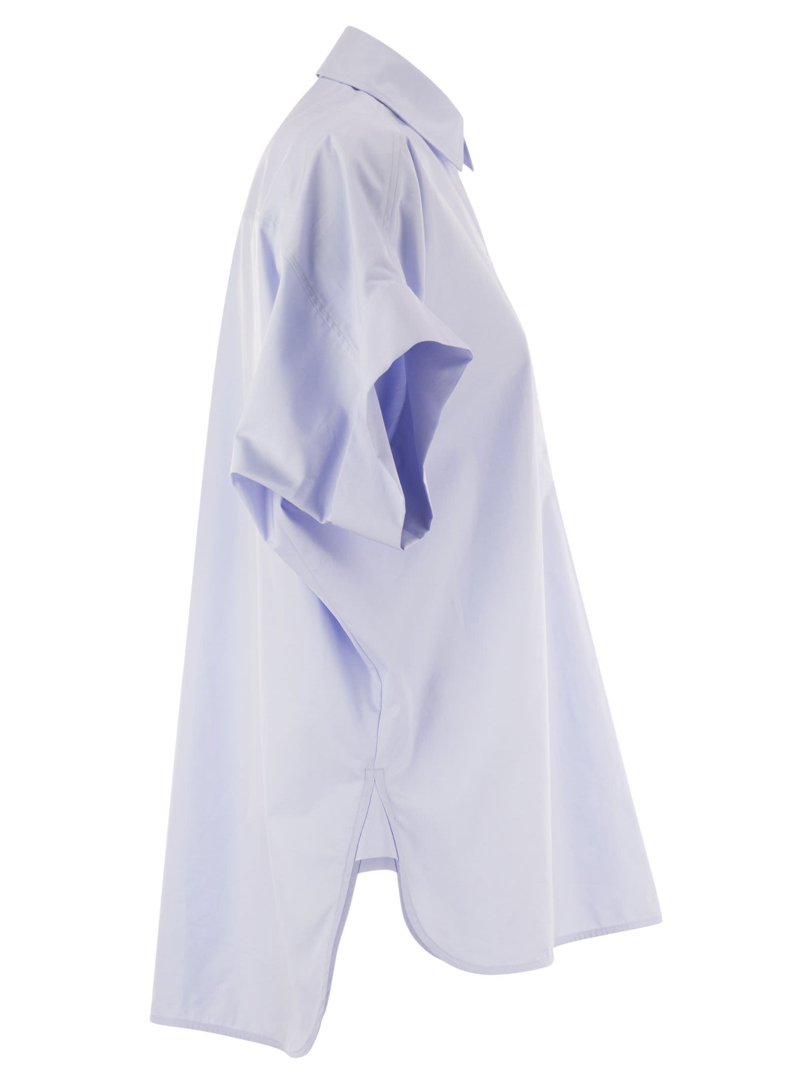 Weekend Max Mara Short-sleeved Shirt In Blue