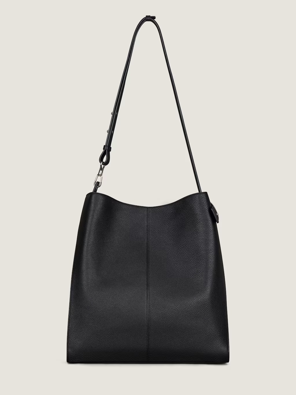 Givenchy Medium Belted Hobo Bag In Grained Leather In Black