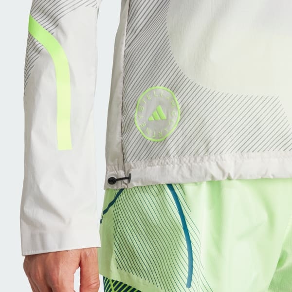 Adidas By Stella Mccartney Long-sleeved Casual Jacket In White