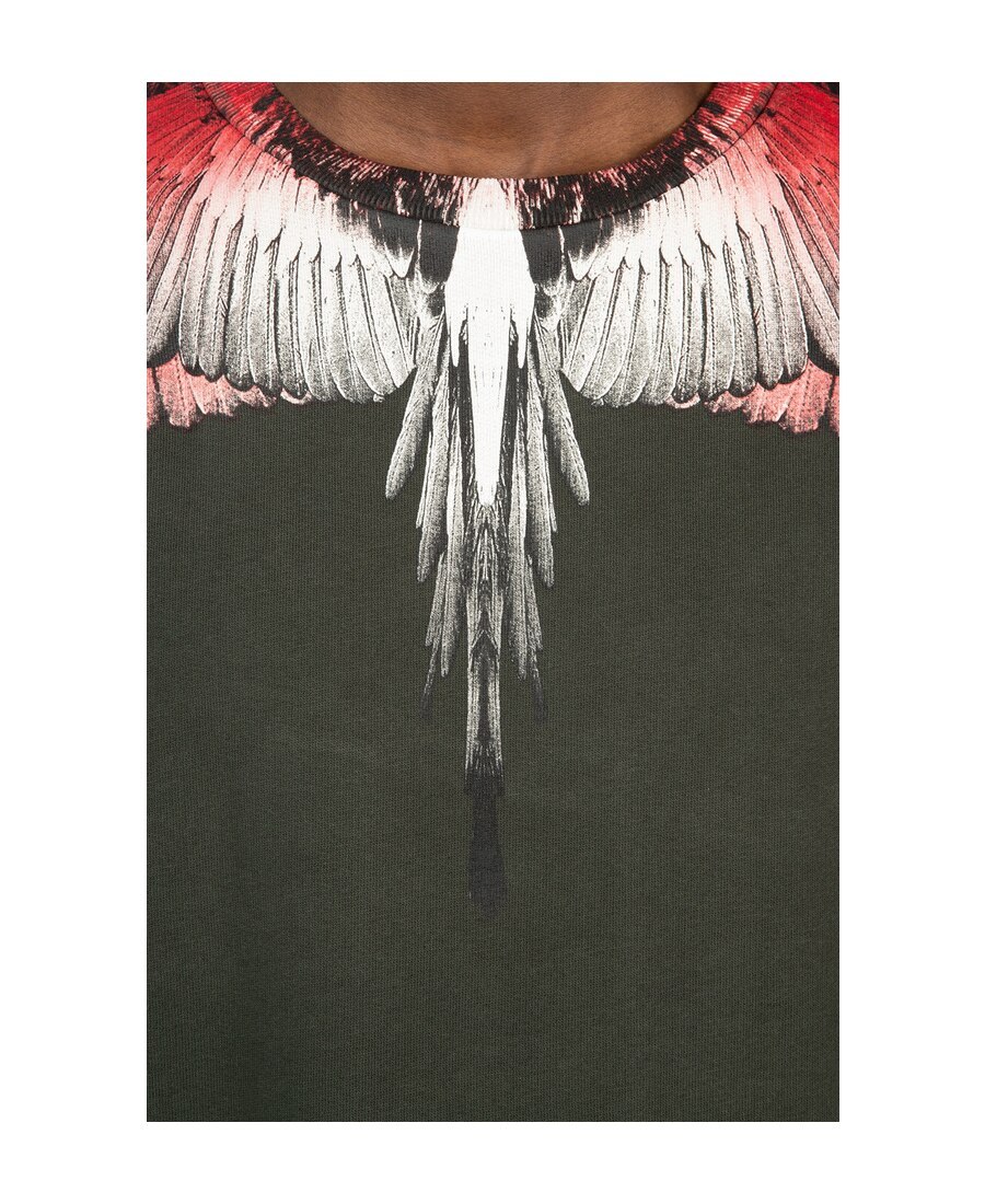 MARCELO BURLON COUNTY OF MILAN WING PRINTED SWEATER