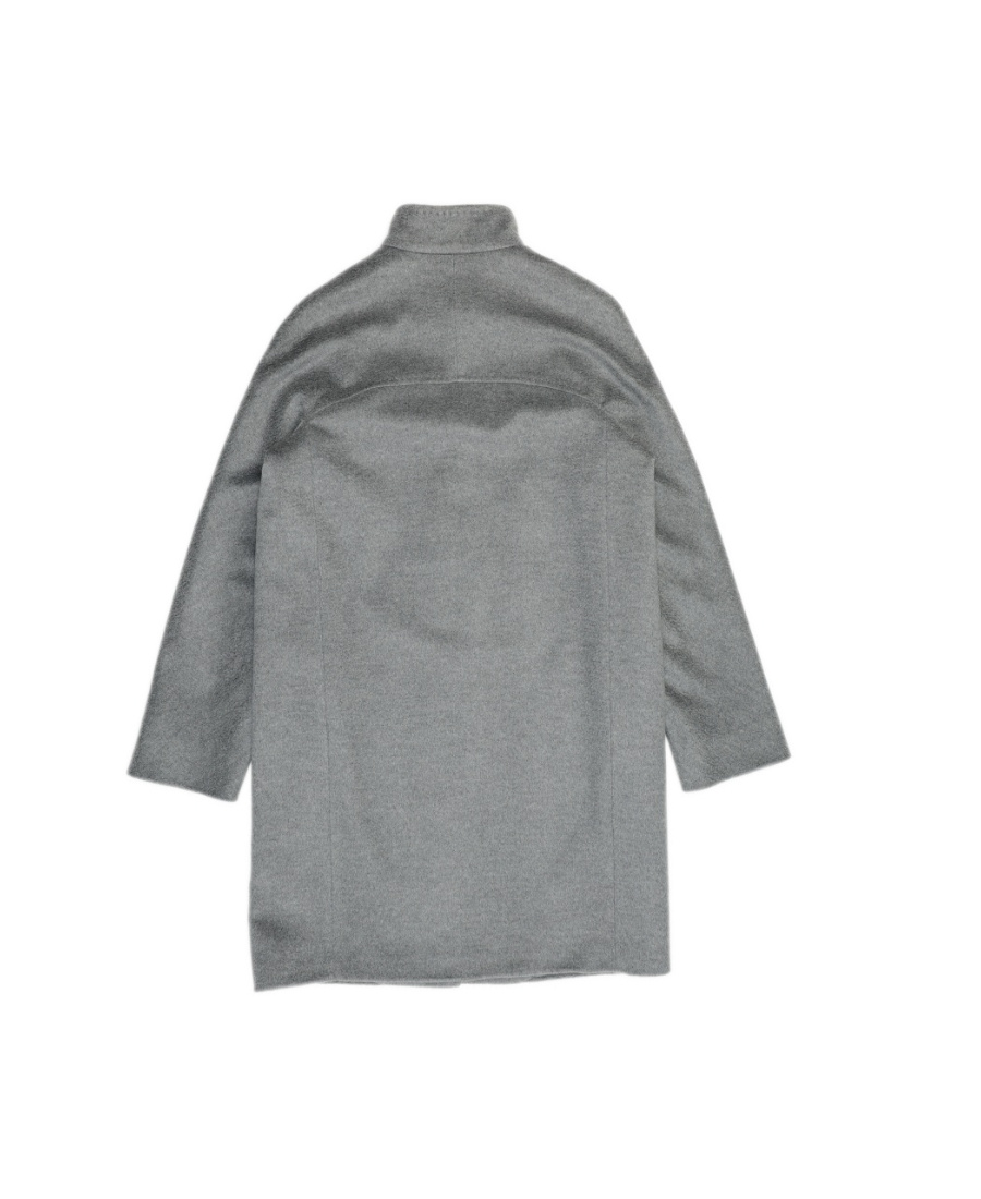 Max Mara Long-sleeved Collar Coat In Gray