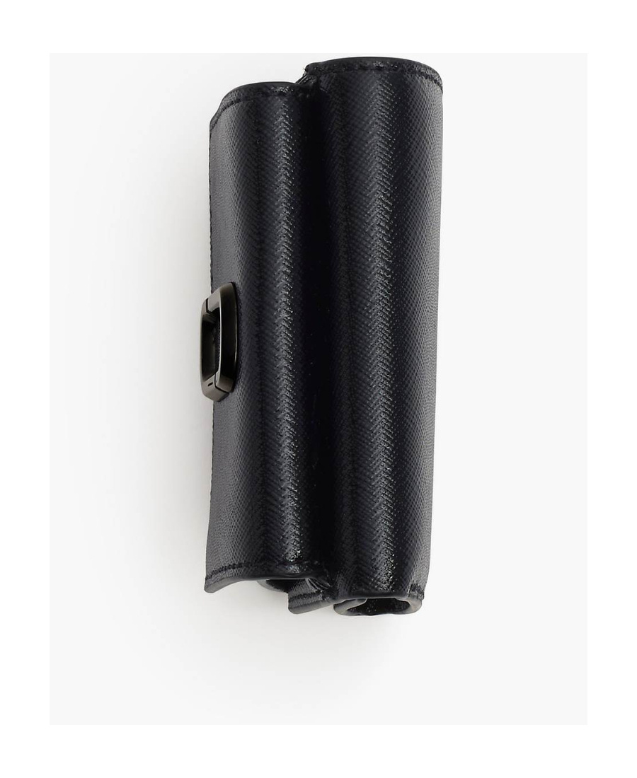 Shop Marc Jacobs Logo-plaque Leather Wallet In Black