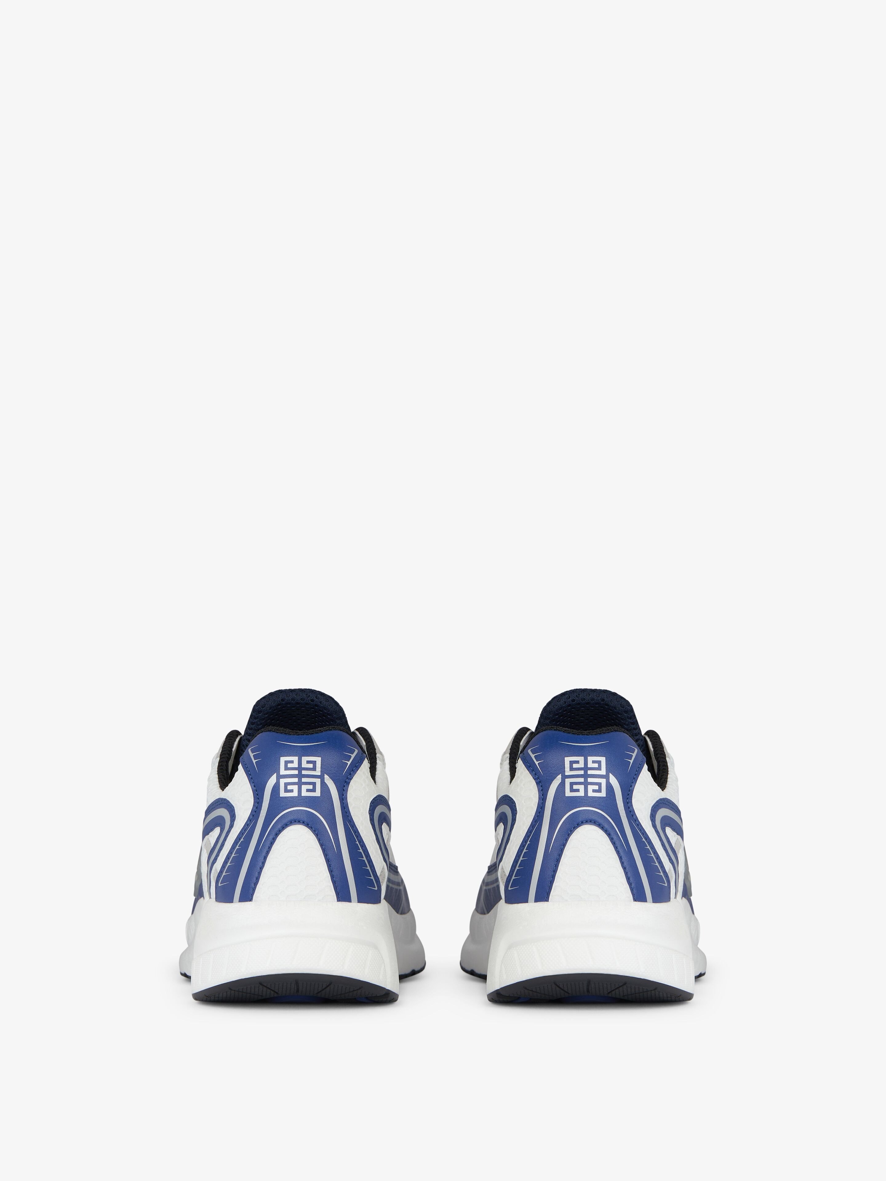 Givenchy Nfnty-52 Sneakers In Synthetic Leather And Mesh In White