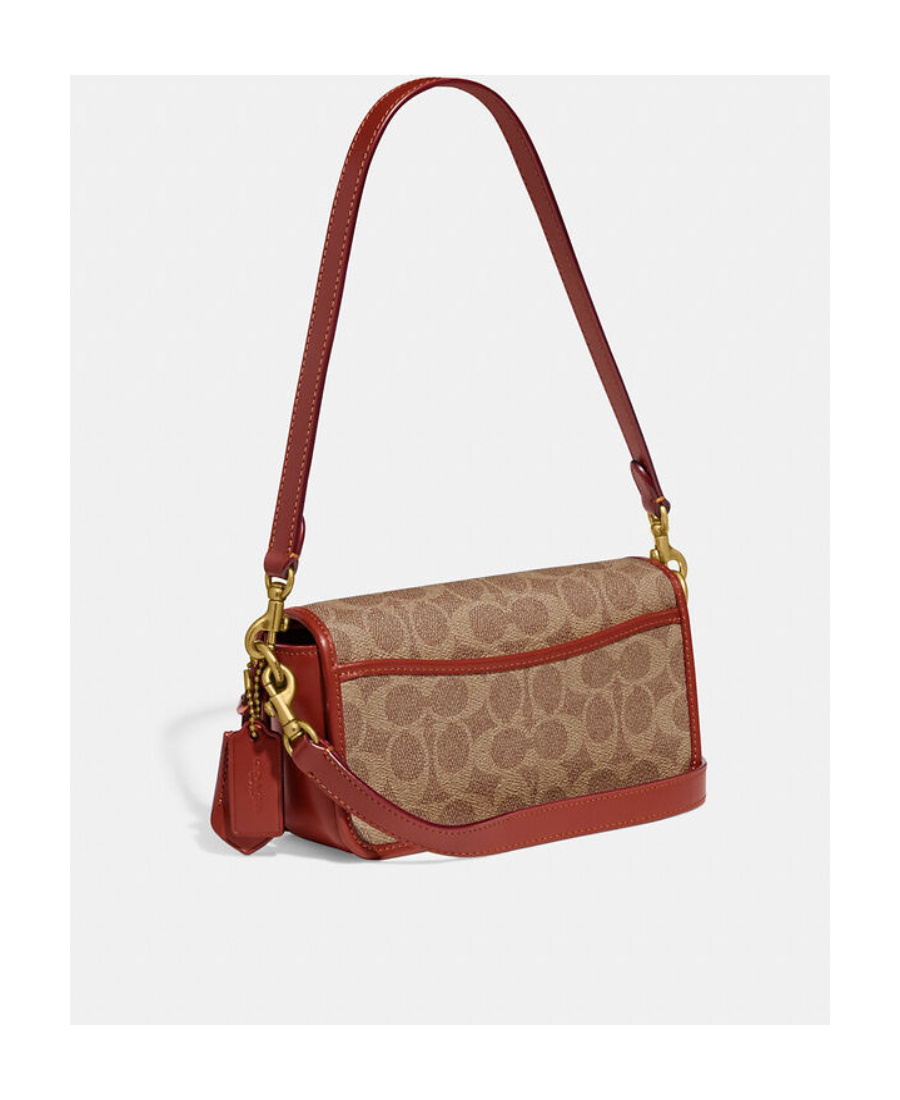 Coach Tabby Monogram Pattern Shoulder Bag In Brown