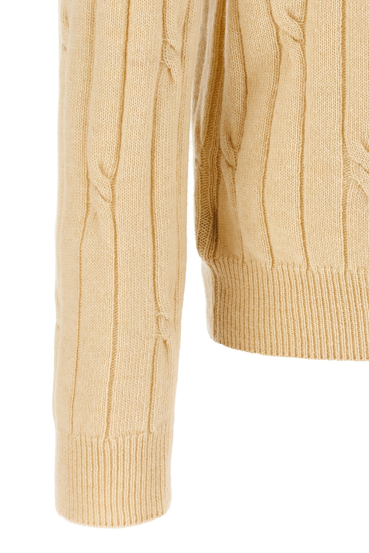 Zanone Wool Braided Pattern Polo Shirt