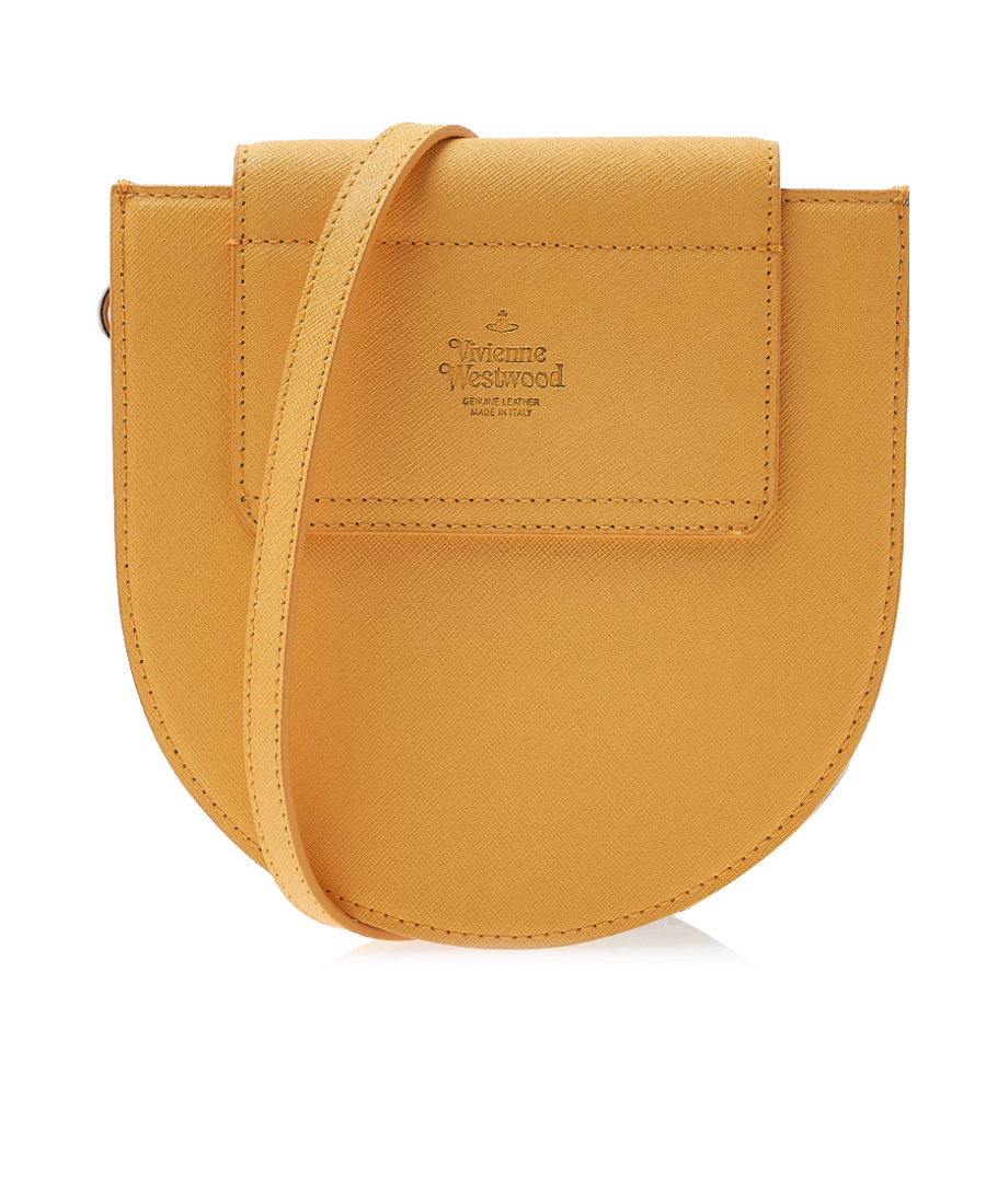 Vivienne Westwood Logo Shoulder Bag In Yellow