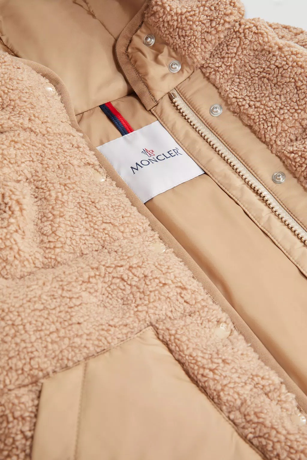 MONCLER MONCLER ENFANT AUDRIEU TEDDY EFFECT DOWN JACKET