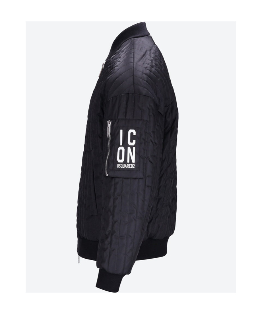 Dsquared2 Bomber Nylon Nero In Black