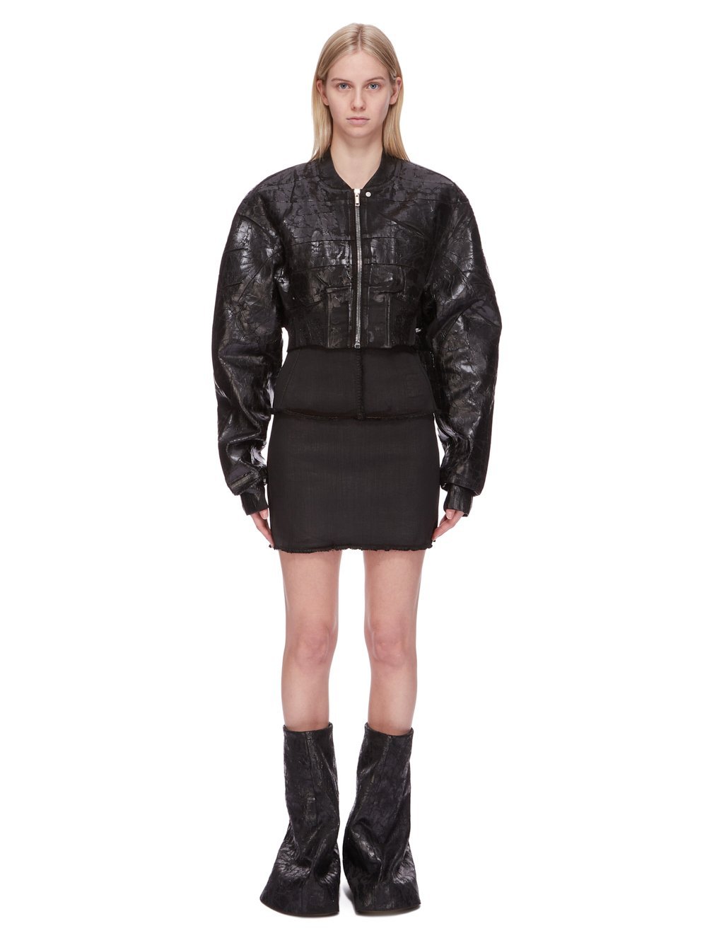 Rick Owens Drkshdw High Waist Skirt In Black
