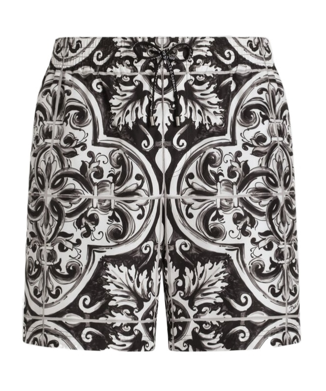 Dolce & Gabbana Majolica-print Canvas Medium Boxer Shorts
