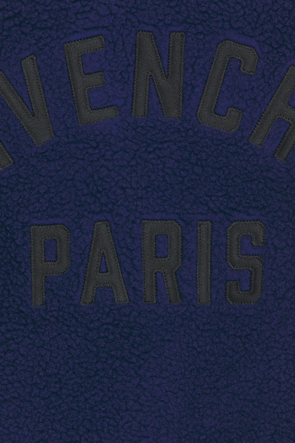 Givenchy Blouson Jacket In Fleece With Couture Stitching In Blue