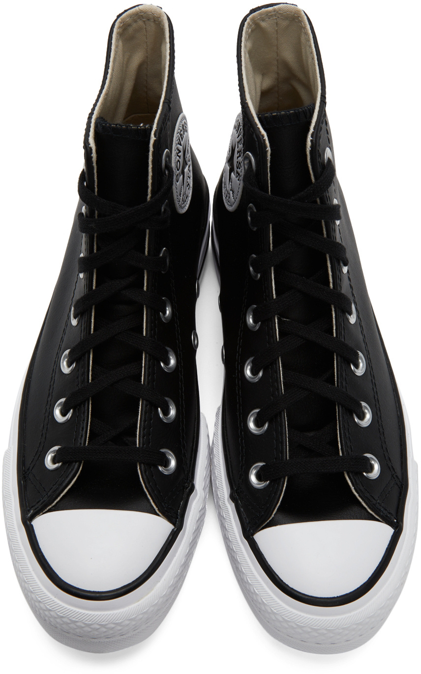 Converse Ctas Lift Clean Hi Sneakers In Black