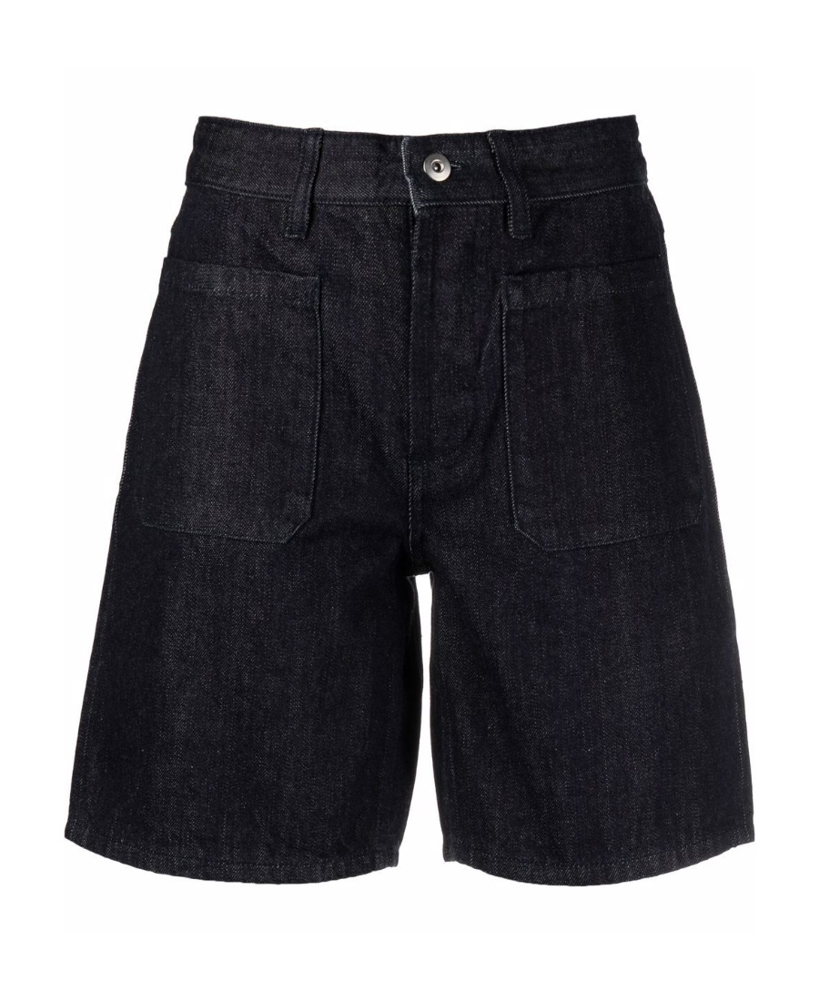 Jil Sander Pocketed Denim Shorts In Black