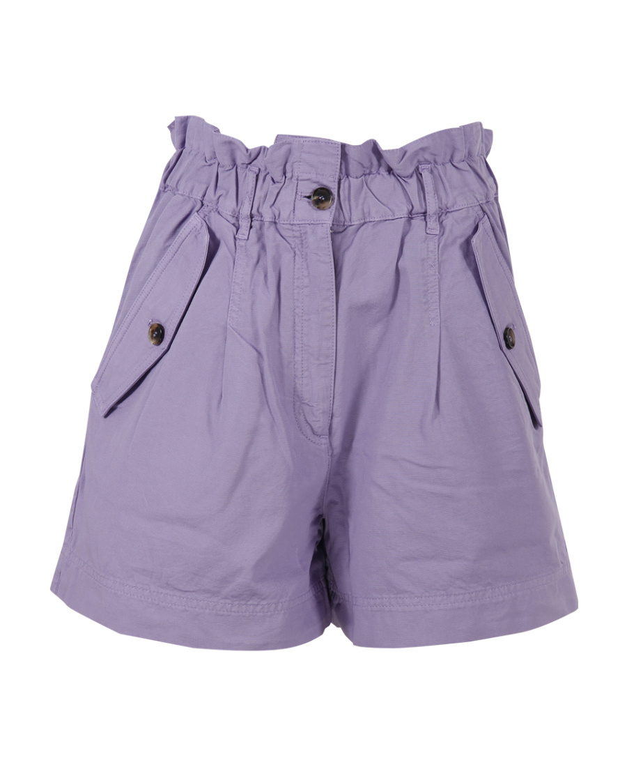 Kenzo K Patch High-rise Shorts In Purple
