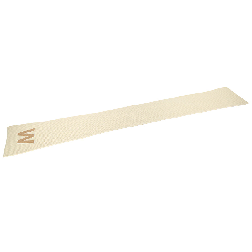 Weekend Max Mara Logo Knitted Scarf In Nude