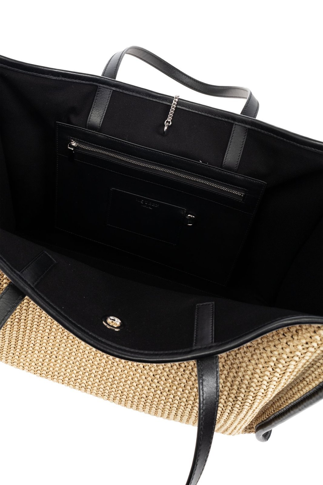 Alexander Mcqueen T-bar Chained Tote Bag In Nude