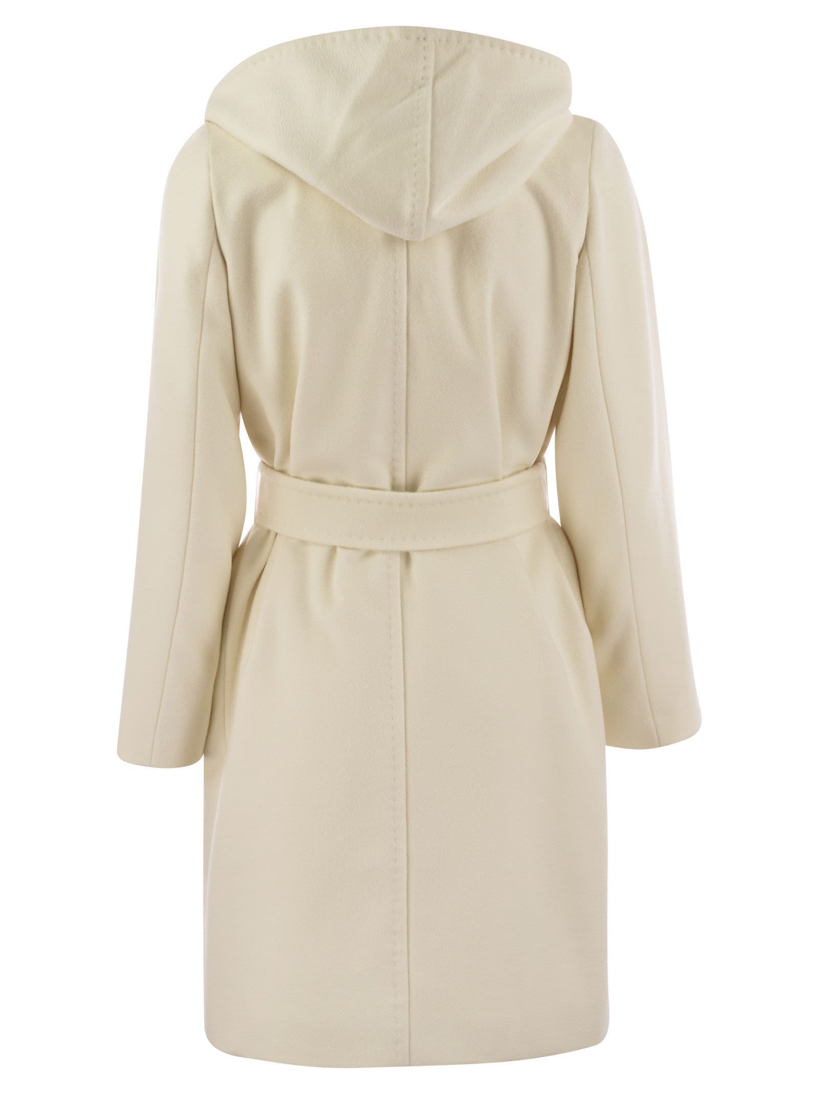 Max Mara Cappotto Newmang Bianco In Neutral