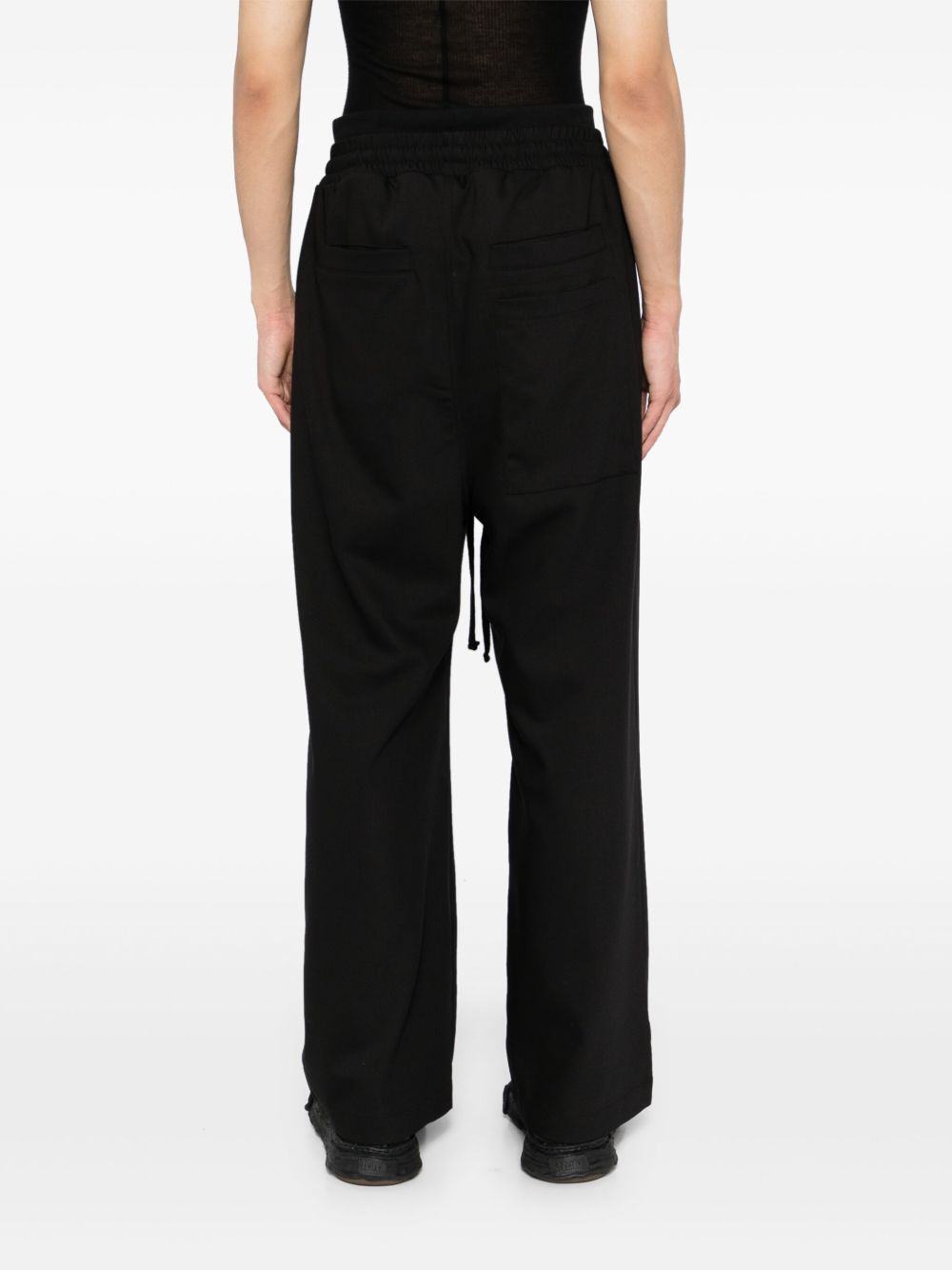 Thom Krom Relaxed Fit Black Cotton Trousers In Black
